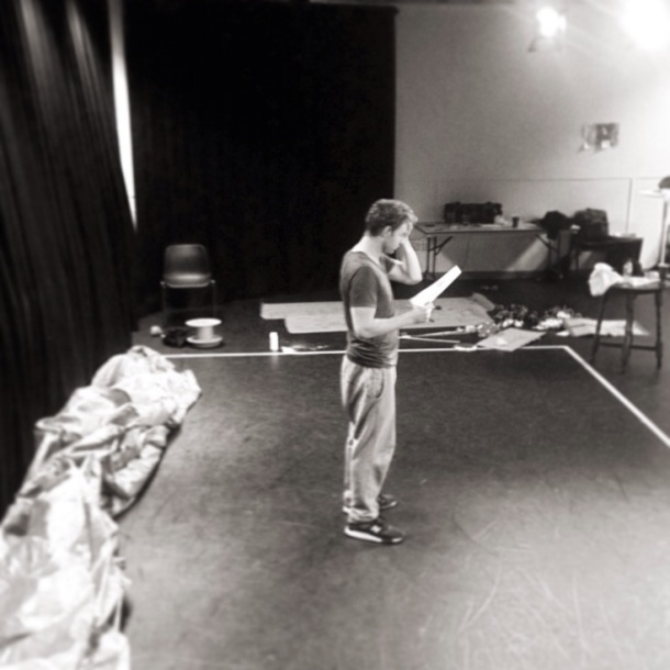 Daniel during rehearsal